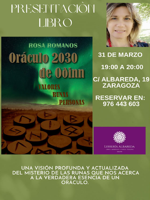 Presentación y firma del libro “ORÁCULO 2030 DE ODINN: VALORES, RUNAS, PERSONASE